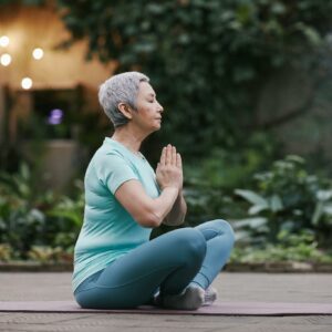 Woman Practicing Yoga